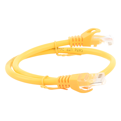 Cable de Parcheo UTP Cat6 / 0.5m (1.64 ft) / 10 Gbps / Amarillo - Imagen 6